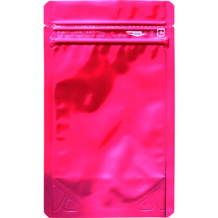 セイニチ 「ラミジップ」 アルミカラースタンドタイプ 赤 130×100+30 (50枚入)(Tcode:1026024)