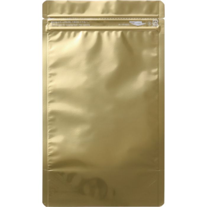 セイニチ 「ラミジップ」 アルミカラースタンドタイプ 金 200×140+41 (50枚入)(Tcode:1026031)