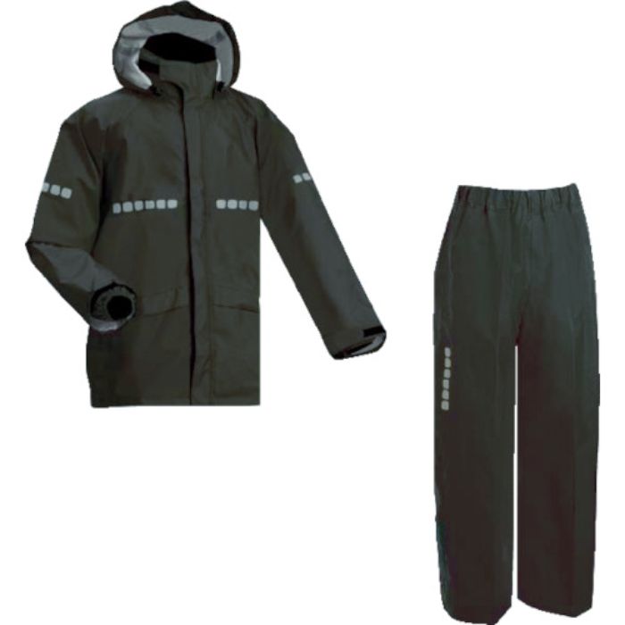 前垣 AP1000ワーキングレインスーツ ブラック Mサイズ(Tcode:1147581)