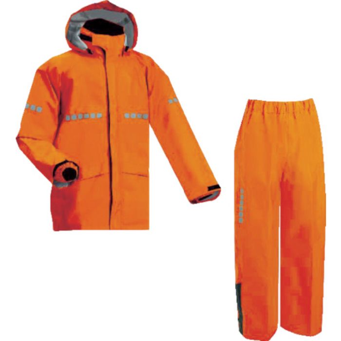 前垣 AP1000ワーキングレインスーツ レスキューオレンジ BLLサイズ(Tcode:1147569)