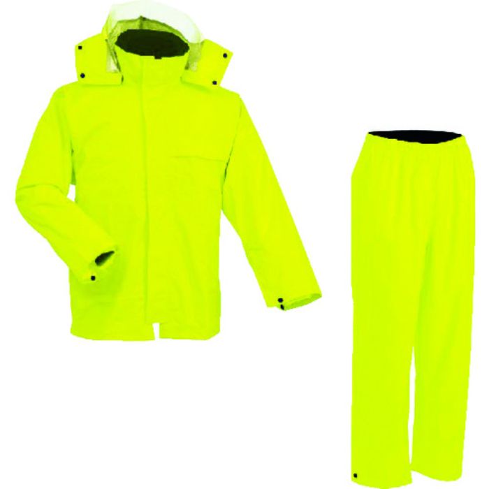 前垣 AP300PVCレインスーツ 蛍光イエロー ELサイズ(Tcode:1148377)