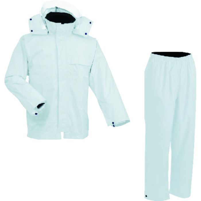 前垣 AP300PVCレインスーツ シルバー Sサイズ(Tcode:1147693)