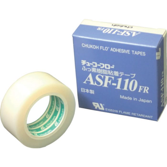 チューコーフロー フッ素樹脂フィルム粘着テープ ASFー110FR 0.13t×25w×10m(Tcode:4494598)