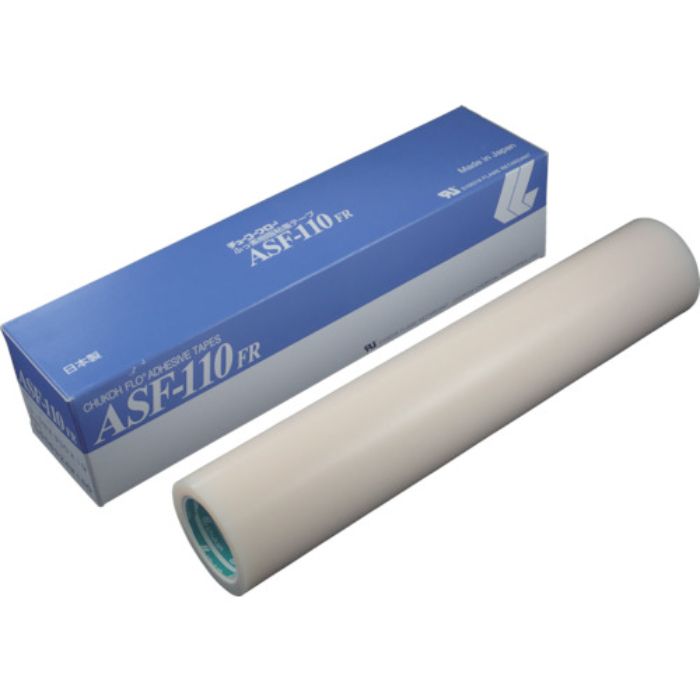 チューコーフロー フッ素樹脂フィルム粘着テープ ASFー110FR 0.13t×300w×10m(Tcode:4494628)