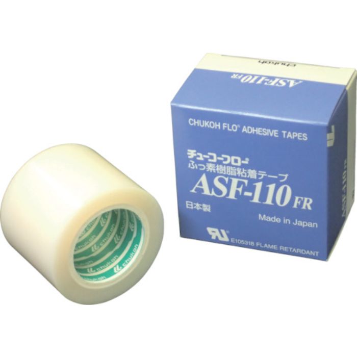 チューコーフロー フッ素樹脂フィルム粘着テープ ASFー110FR 0.13t×50w×10m(Tcode:4494644)