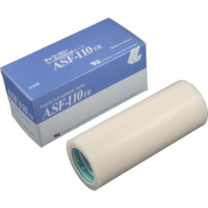チューコーフロー フッ素樹脂フィルム粘着テープ ASFー110FR 0.23t×150w×10m(Tcode:4494784)