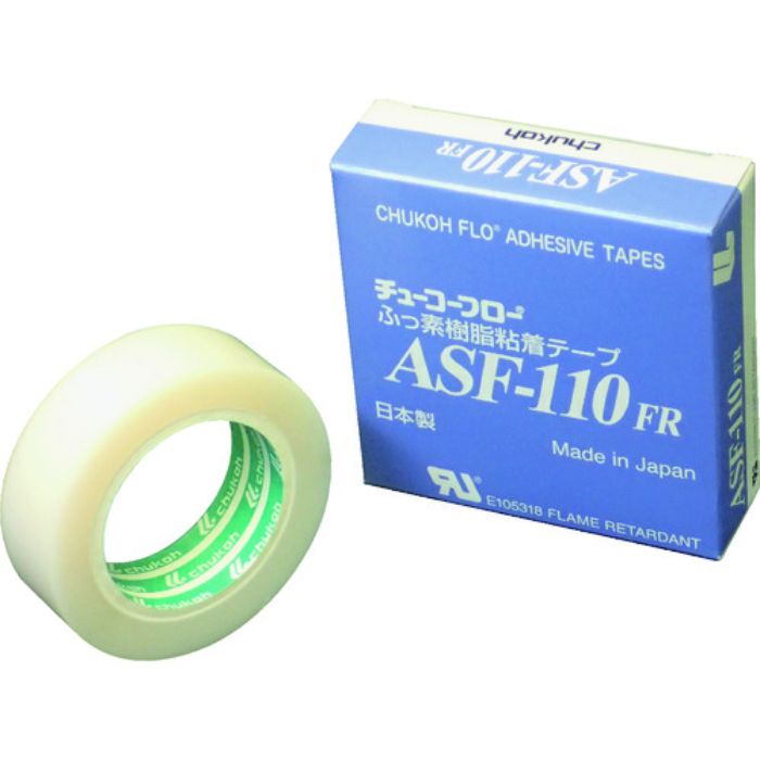 チューコーフロー フッ素樹脂フィルム粘着テープ ASFー110FR 0.23t×19w×5m(Tcode:2072493)