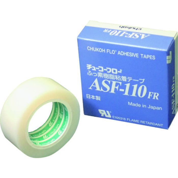チューコーフロー フッ素樹脂フィルム粘着テープ ASFー110FR 0.23t×25w×5m(Tcode:2072494)