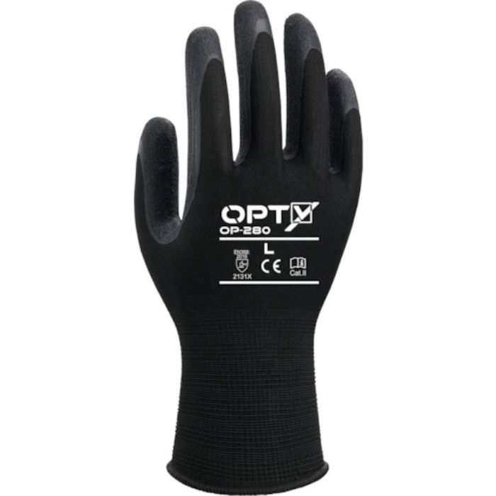 Weed 天然ゴム背抜き手袋 OPTY OPー280 Lサイズ(5双入)