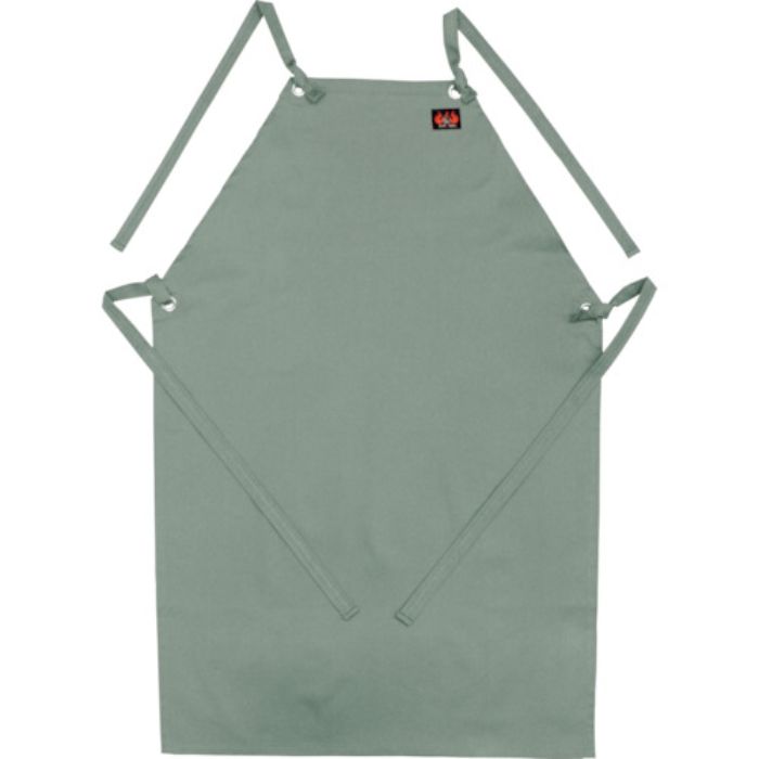 日光物産 Armatex防炎胸付前掛け アースグリーン L(Tcode:3644825)