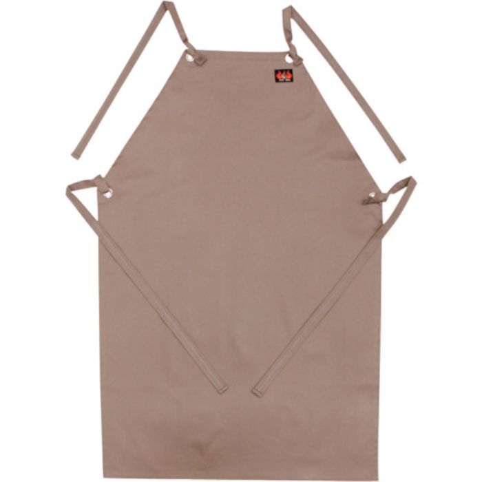 日光物産 Armatex防炎胸付前掛け グレー L(Tcode:2504802)