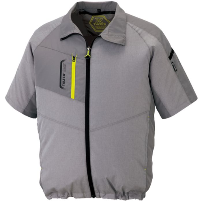 アイトス 空調服用半袖ジャケット(空調服TM) 杢グレー L(Tcode:2270436)