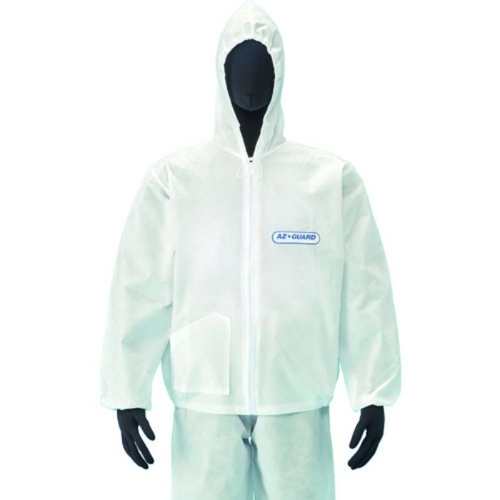 アゼアス 使い捨て保護服 SMS製 ジャンパーフード付き AZ GUARD LLサイズ(Tcode:8198887)