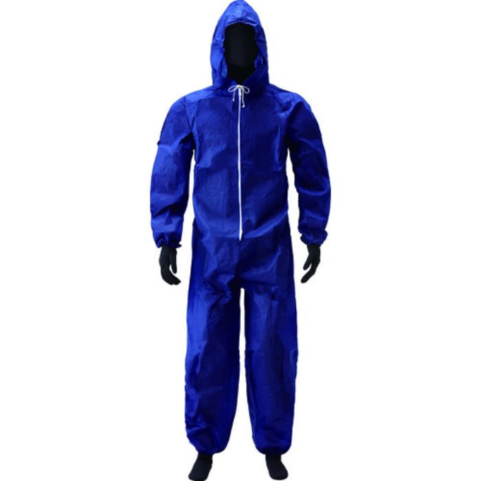 アゼアス 使い捨て保護服 PP続服 AZ WORK 紺色 L(Tcode:8198931)