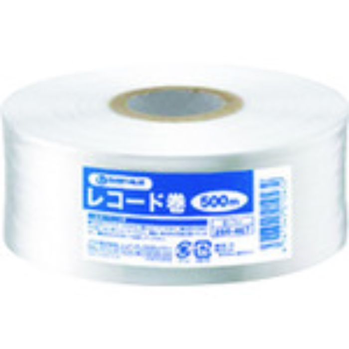 JTX 260467)ひも レコ-ド巻50mm×500m白 B173J (Tcode:1961524)