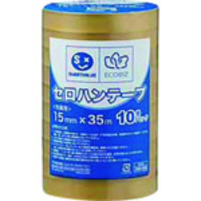 JTX 388546)セロハンテ-プ 15mm×35m10巻 B638J(Tcode:1967837)
