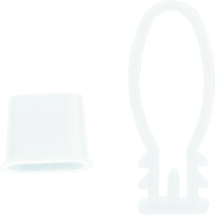 TRUSCO みかんネット用留め具 白 100個入(Tcode:1153673)