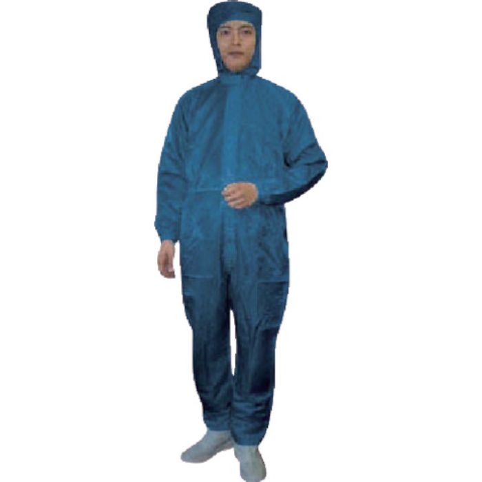 ブラストン フード付カバーオール-紺-3L(Tcode:8106199)