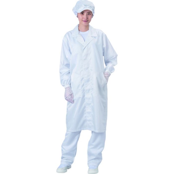 ブラストン コート(テーラーカラー・ボタン)-白-L(Tcode:3034909)