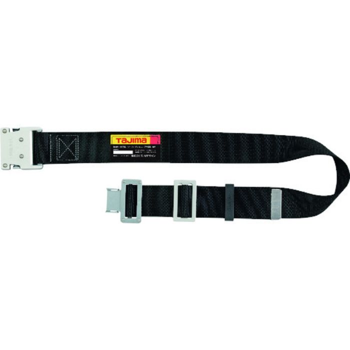 タジマ 胴ベルト アルミワンタッチバックル 黒 Sサイズ(Tcode:1680044)