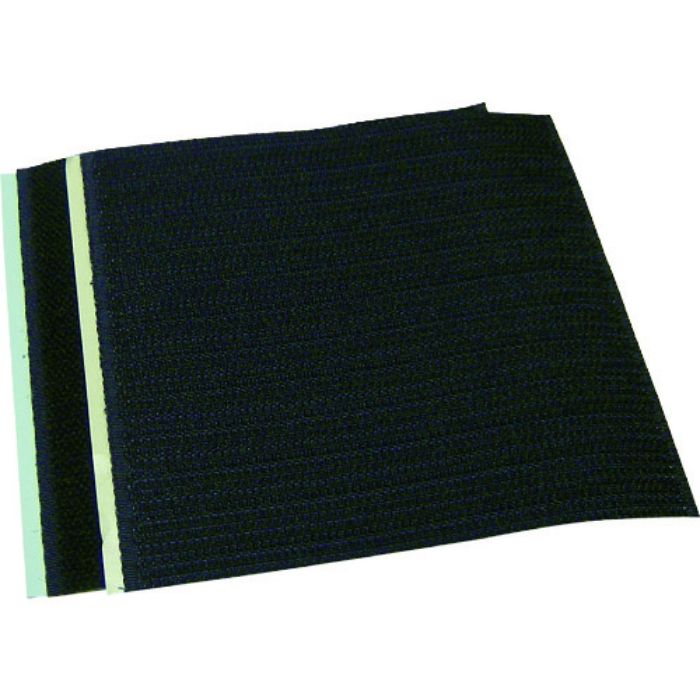 クラレファスニング 広幅マジックテープ 黒 100mm×100mm(Tcode:39357)
