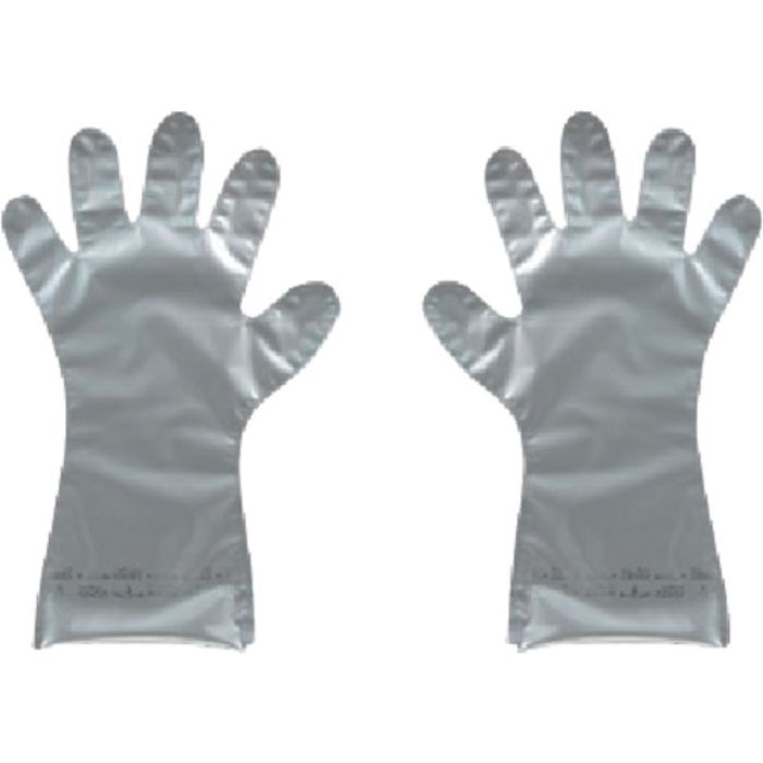 SHOWA 耐薬品手袋 EVOH製 耐透過性インナー手袋 4枚入 フリーサイズ シルバー(Tcode:4075288)