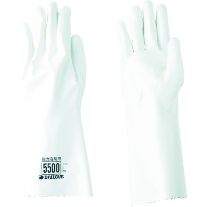 DAILOVE 耐溶剤用手袋 ダイローブ5500(L)(Tcode:3247236)