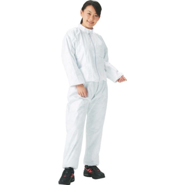 TRUSCO タイベック製作業服 立て襟ツーピース M(Tcode:1240161)