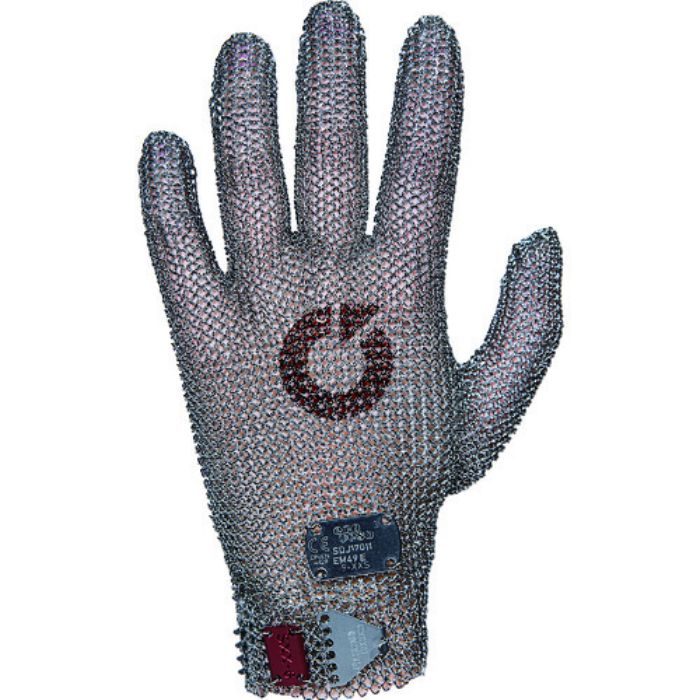 EUROFLEX 突刺し防止 耐切創クサリ手袋 オールメタル 1枚 M 22.5(Tcode:2066954)