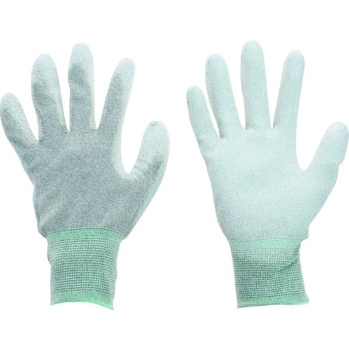 TRUSCO 銅繊維入ESD手袋 手のひらコートタイプ Mサイズ(Tcode:2065327)