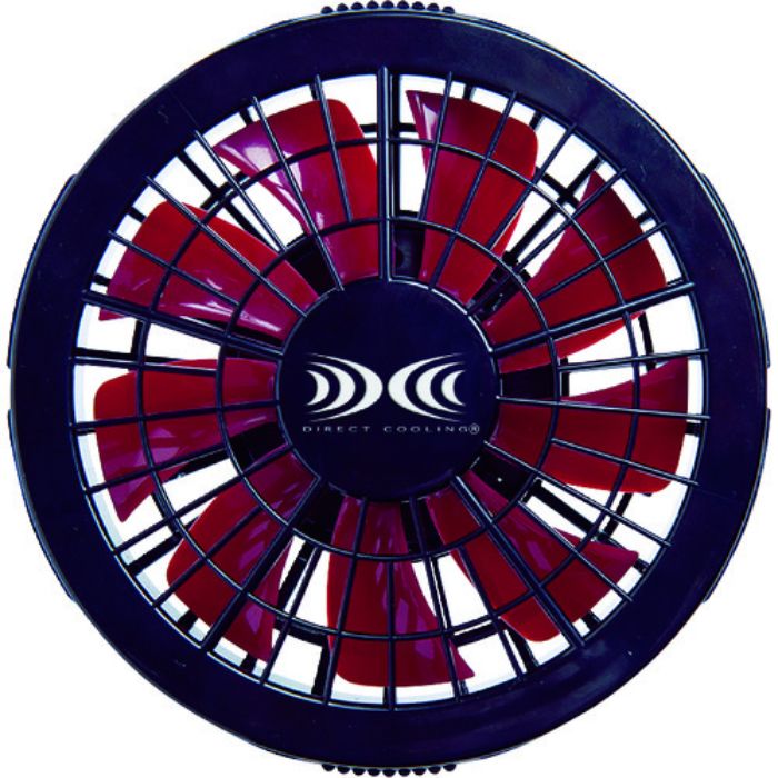 ジーベック ワンタッチファン単体2個(クロ×アカ)FAN2200R-999-888(Tcode:1159517)