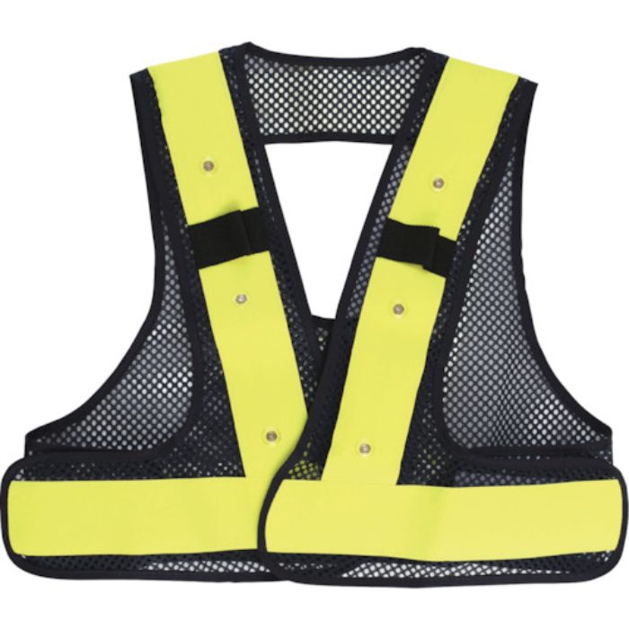 リンクサス F-H-VフルハーネスベストLED ネイビーx蛍光イエロー(Tcode:2321374)