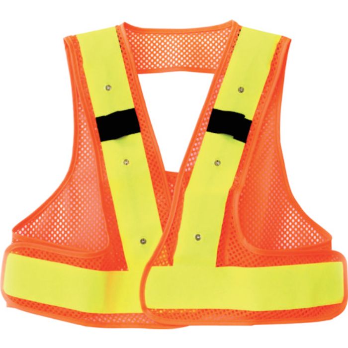 リンクサス F-H-VフルハーネスベストLED 蛍光オレンジx蛍光イエロー(Tcode:2321243)