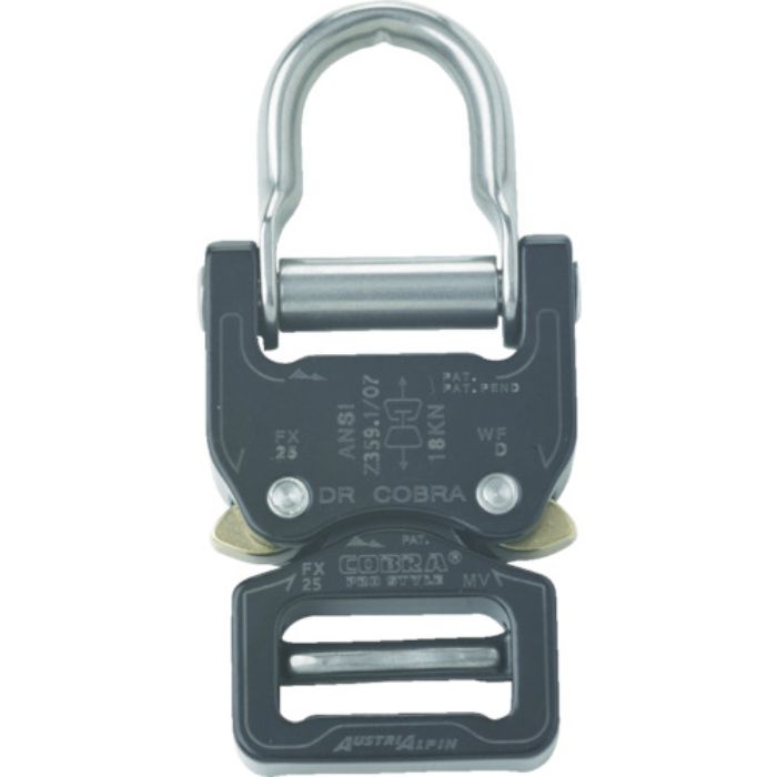 ALPIN COBRAプロスタイルANSI バックル 25MM Dリング ブラック(Tcode:7669381)