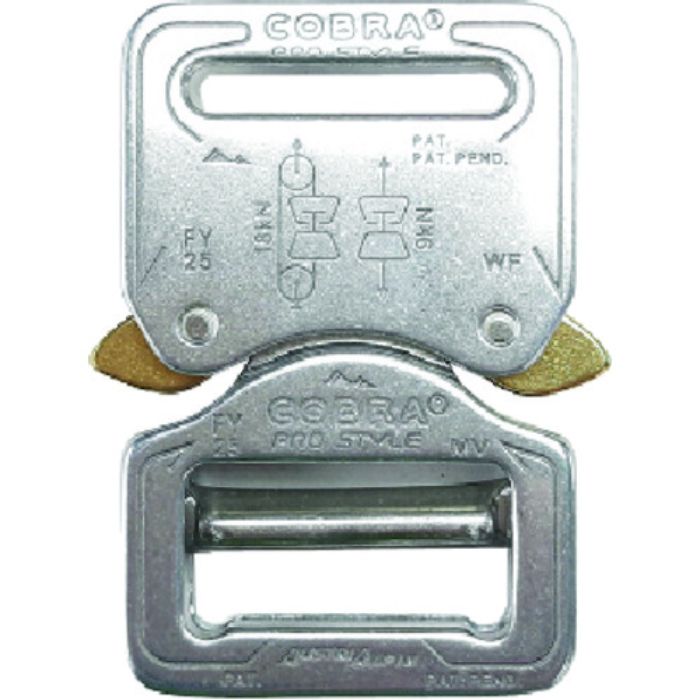 ALPIN COBRAプロスタイル バックル 25MM シルバー VF(Tcode:2460170)