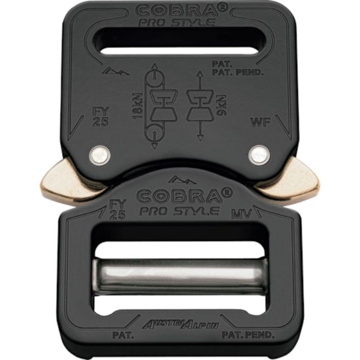 ALPIN COBRAプロスタイル バックル 25MM ブラック VF(Tcode:3363543)