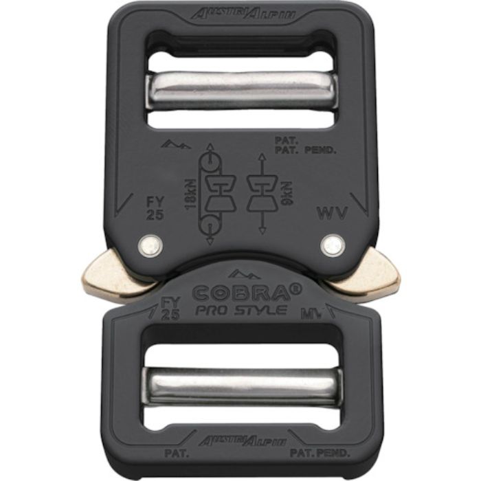 ALPIN COBRAプロスタイル バックル 25MM ブラック VV(Tcode:2509528)