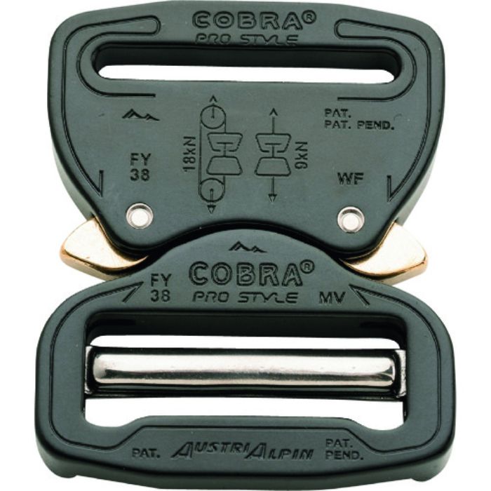 ALPIN COBRAプロスタイル バックル 38MM ブラック VF(Tcode:2064097)