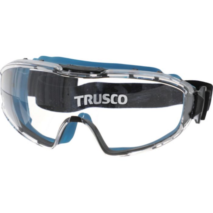 TRUSCO カラーセーフティーゴーグル(ワイドビュータイプ)ブルー(Tcode:2442155)