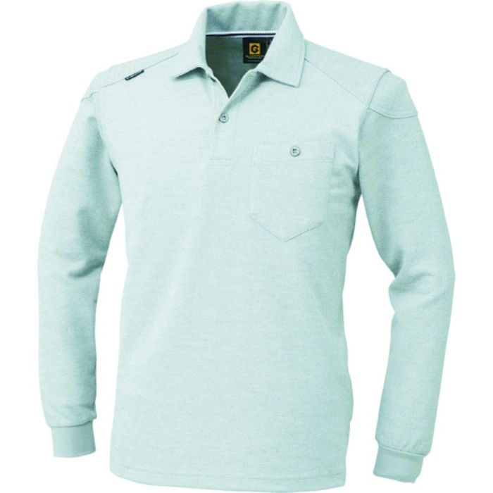 コーコス 長袖ポロシャツ G-9118 3モクグレー SS(Tcode:1027273)