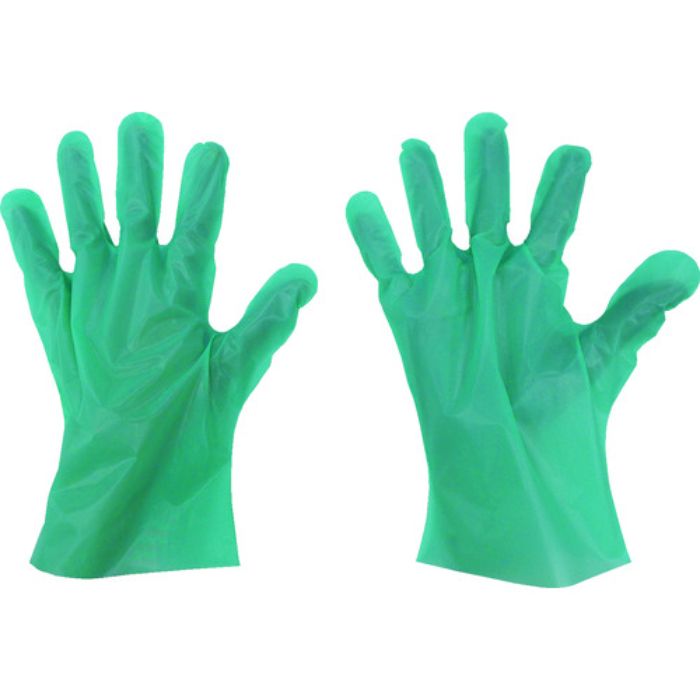 東京パック エンボス手袋五本絞りエコノミー化粧箱M グリーン(Tcode:8363601)