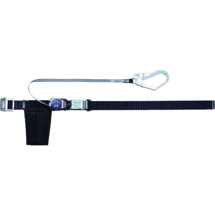 TRUSCO 巻取式 胴ベルト型墜落制止用器具 幅50mmX長さ1200mm ブラック(Tcode:1615698)