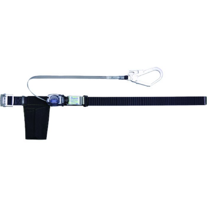 TRUSCO 巻取式 胴ベルト型墜落制止用器具 幅50mmX長さ1400mm ブラック(Tcode:1717892)