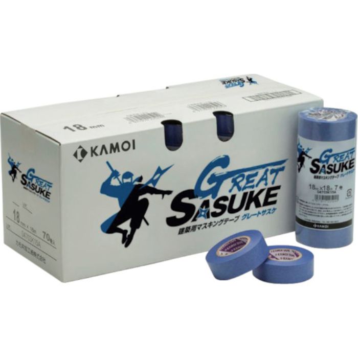 カモ井 グレートサスケ マスキングテープ建築塗装用(2巻入り)(Tcode:5368358)