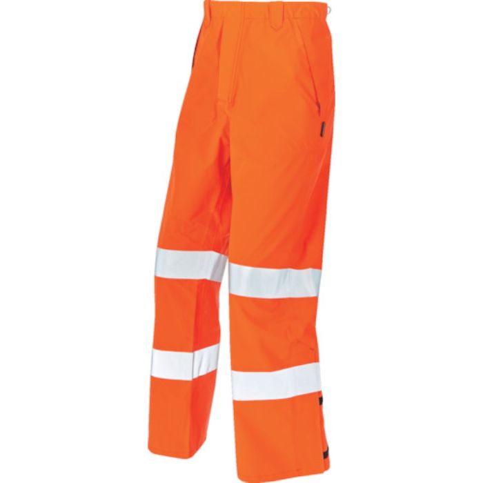 TRUSCO ゴアテックス高視認制電レインパンツ オレンジ L(Tcode:1611809)