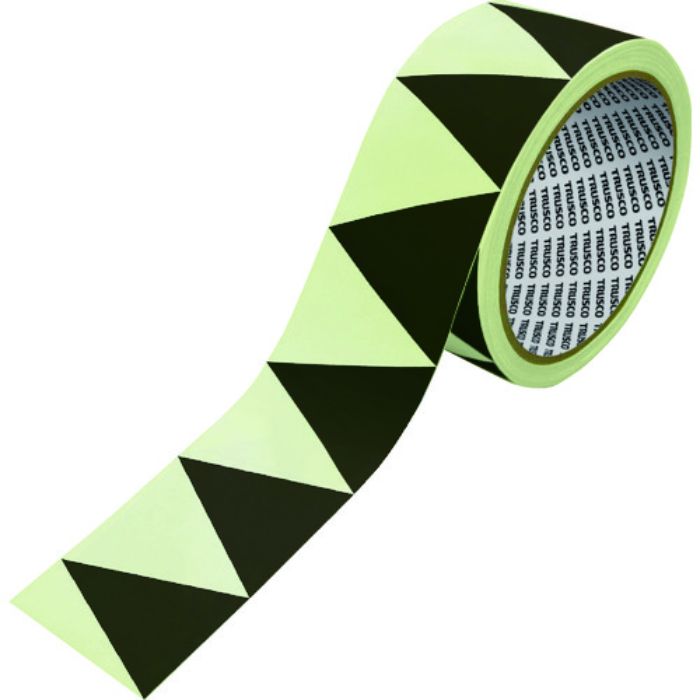 TRUSCO 高輝度蓄光ギザギザラインテープ 50x10m(Tcode:2072479)