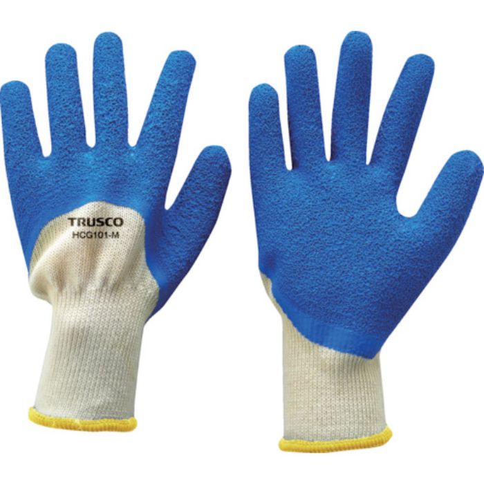 TRUSCO ゴム背抜き手袋 ハーフコーティングタイプ ブルー 1双入 10ゲージ LL(Tcode:2493887)