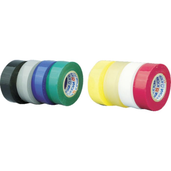 パイロン ビニルテープ 19mm×20m 白 10巻入り(Tcode:3664767)