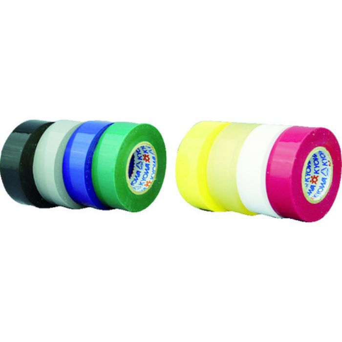 パイロン ビニルテープ 19mm×20m 黒 10巻入り(Tcode:3664775)