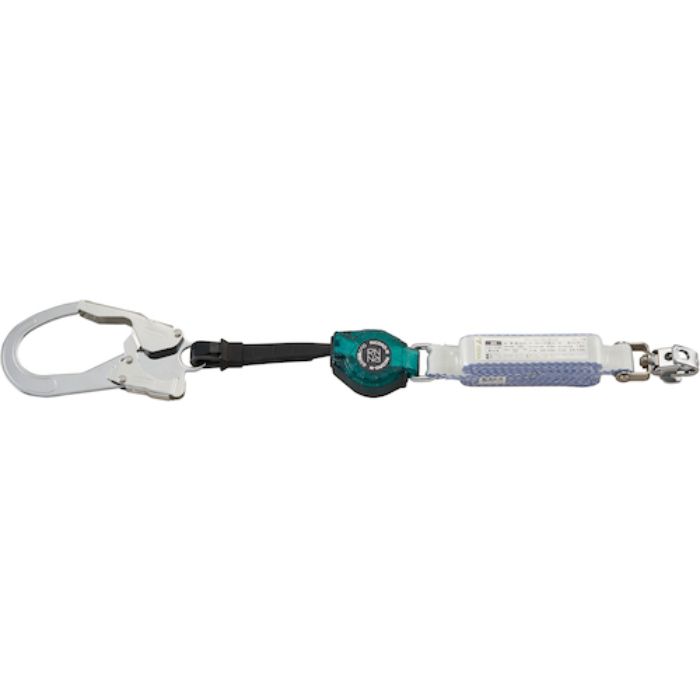 タイタン ハーネス用 ロック機構付き巻取式シングルランヤード RICORO-N HL-MR01 130kg仕様(Tcode:4424517)